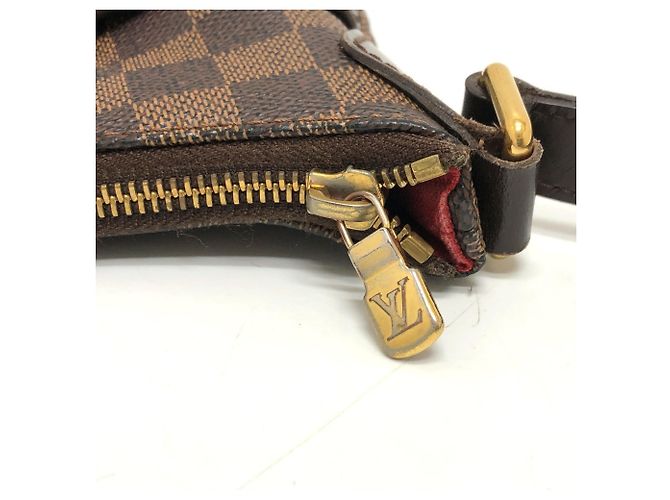 Borsa a Spalla Louis Vuitton Damier Bloomsbury PM Marrone - vista 9