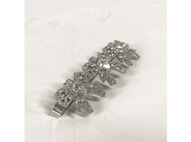 Fermaglio per capelli in strass argento Miu Miu - vista 5