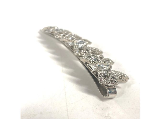 Fermaglio per capelli in strass argento Miu Miu - vista 6