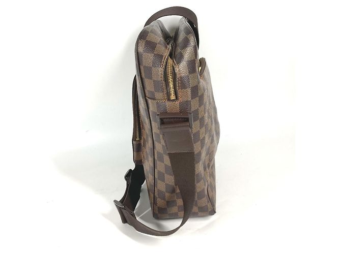Borsa a spalla Louis Vuitton Damier Olaf MM Pochette Marrone - vista 3