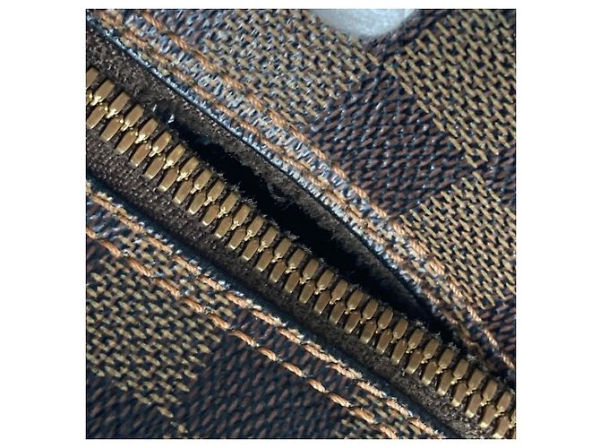 Borsa a spalla Louis Vuitton Damier Olaf MM Pochette Marrone - vista 8
