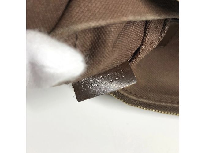 Borsa a Spalla Louis Vuitton Damier Cabas Bobur Marrone Damier ebene - vista 13