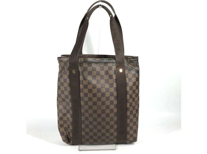 Borsa a Spalla Louis Vuitton Damier Cabas Bobur Marrone Damier ebene - vista 2