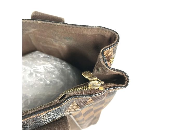 Borsa a Spalla Louis Vuitton Damier Cabas Bobur Marrone Damier ebene - vista 9