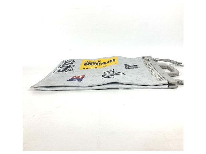 Borsa a spalla verticale piatta bianca Monogram Louis Vuitton Bianco - vista 4
