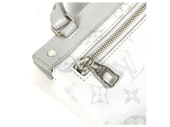 Borsa a spalla verticale piatta bianca Monogram Louis Vuitton Bianco - vista 8