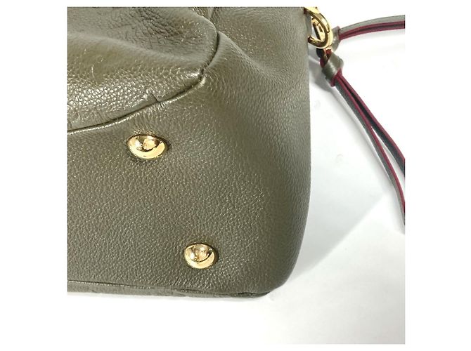 Borsa a Spalla Louis Vuitton Monogram Empreinte Pontu PM Cachi - vista 7