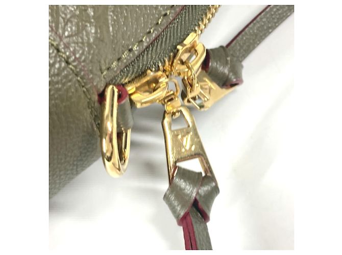 Borsa a Spalla Louis Vuitton Monogram Empreinte Pontu PM Cachi - vista 8