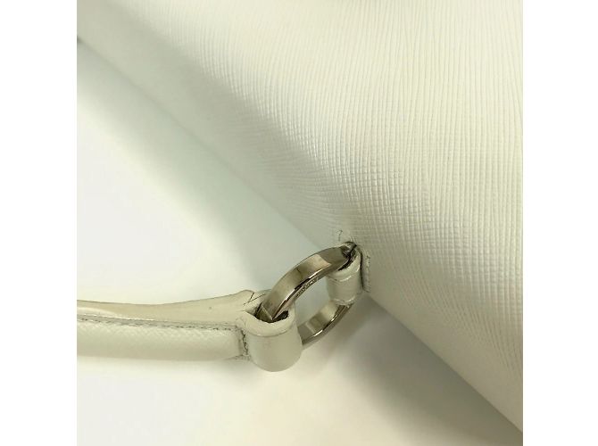 Borsa Gancini di Salvatore Ferragamo Bianco - vista 14