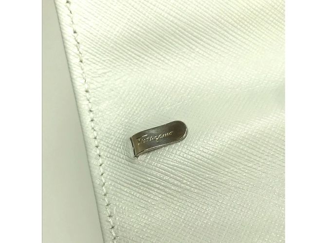 Borsa Gancini di Salvatore Ferragamo Bianco - vista 15