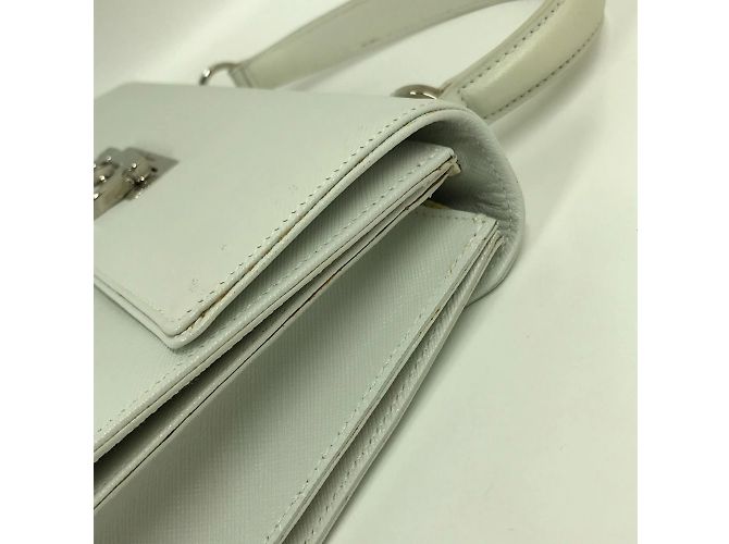 Borsa Gancini di Salvatore Ferragamo Bianco - vista 8