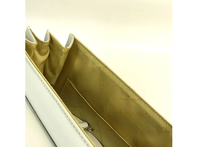 Borsa Gancini di Salvatore Ferragamo Bianco - vista 9