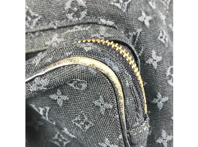 Louis Vuitton Monogram Denim Montsouris GM Rucksack Blau - Ansicht 10