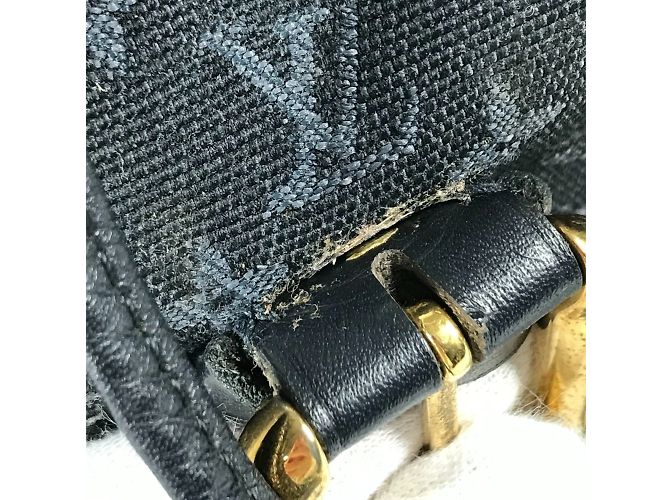 Louis Vuitton Monogram Denim Montsouris GM Rucksack Blau - Ansicht 12