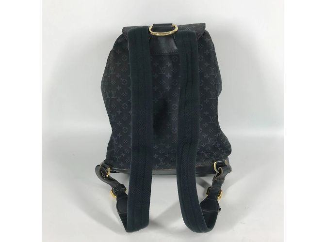 Louis Vuitton Monogram Denim Montsouris GM Rucksack Blau - Ansicht 15