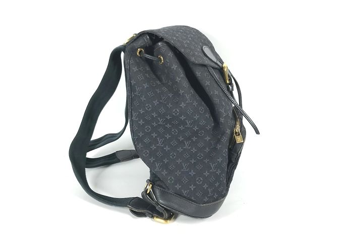 Louis Vuitton Monogram Denim Montsouris GM Rucksack Blau - Ansicht 16