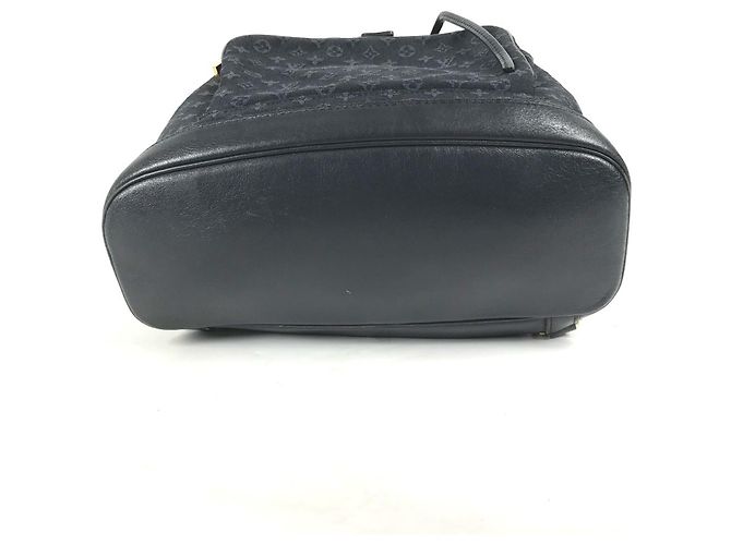 Louis Vuitton Monogram Denim Montsouris GM Rucksack Blau - Ansicht 2
