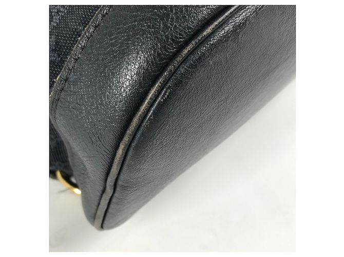 Louis Vuitton Monogram Denim Montsouris GM Rucksack Blau - Ansicht 3