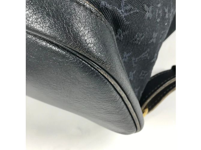 Louis Vuitton Monogram Denim Montsouris GM Rucksack Blau - Ansicht 4
