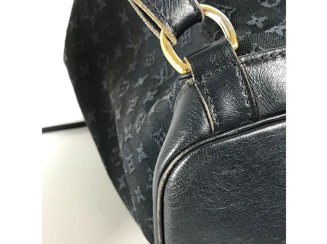 Louis Vuitton Monogram Denim Montsouris GM Rucksack Blau - Ansicht 5