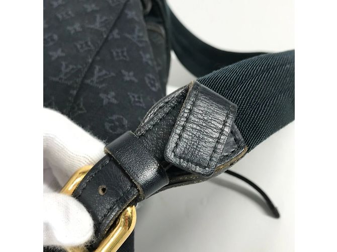 Louis Vuitton Monogram Denim Montsouris GM Rucksack Blau - Ansicht 7