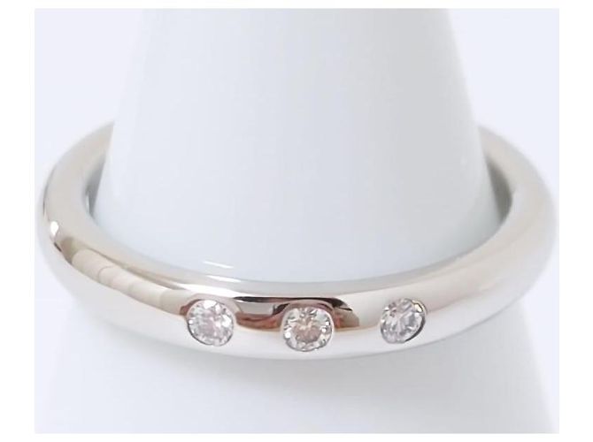 Tiffany & Co Elsa Peretti Ring mit 3 Diamanten aus Platin Weiß - Ansicht 3