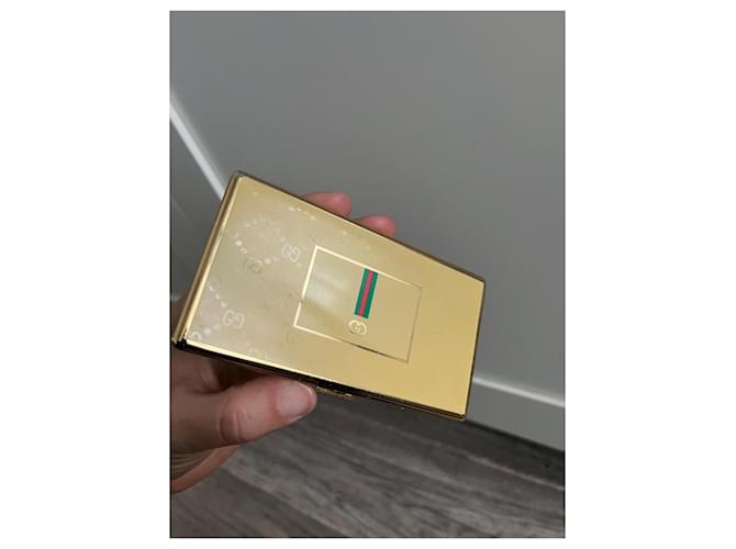 Estuche para cigarrillos Gucci Beige Metal - vista 2