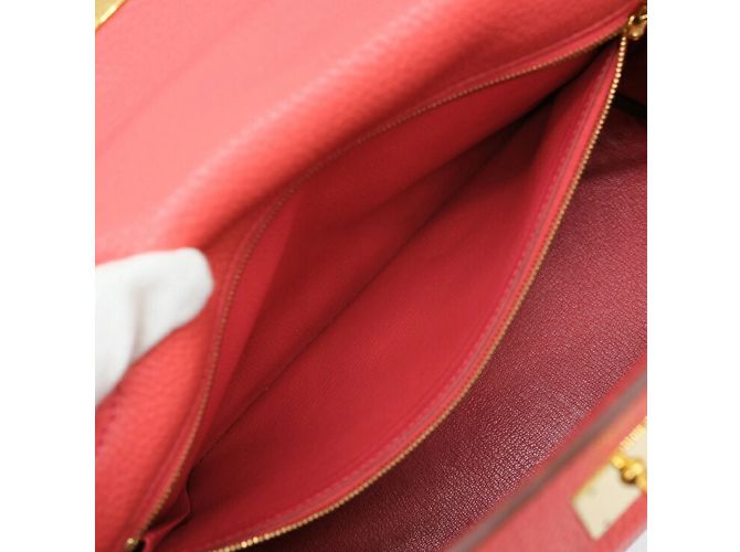 Hermès Sac à main Hermes Kelly 28 en Bougainvillier - vue 13