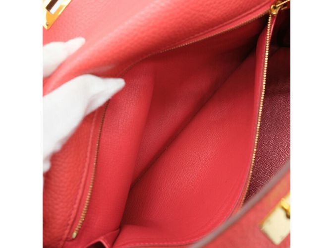 Hermès Sac à main Hermes Kelly 28 en Bougainvillier - vue 16