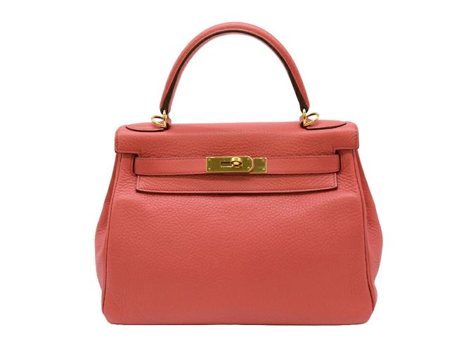 Hermès Sac à main Hermes Kelly 28 en Bougainvillier - vue 2