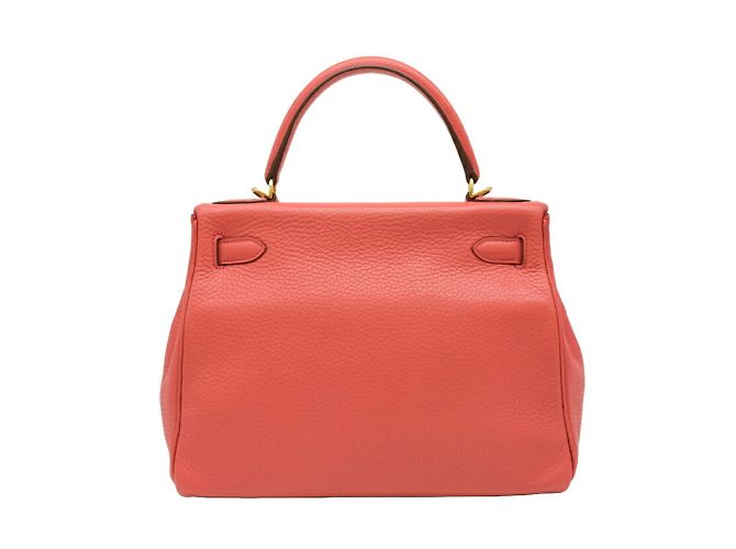 Hermès Sac à main Hermes Kelly 28 en Bougainvillier - vue 4