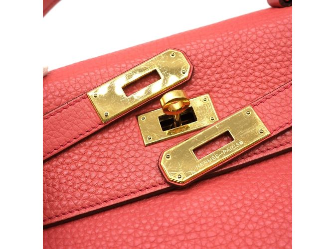 Hermès Sac à main Hermes Kelly 28 en Bougainvillier - vue 9