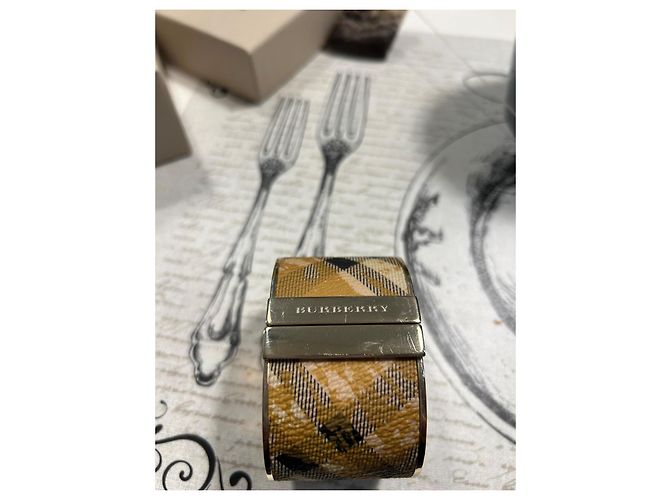 Bracciale Rigido Burberry Marrone Chiaro Metallo - vista 2