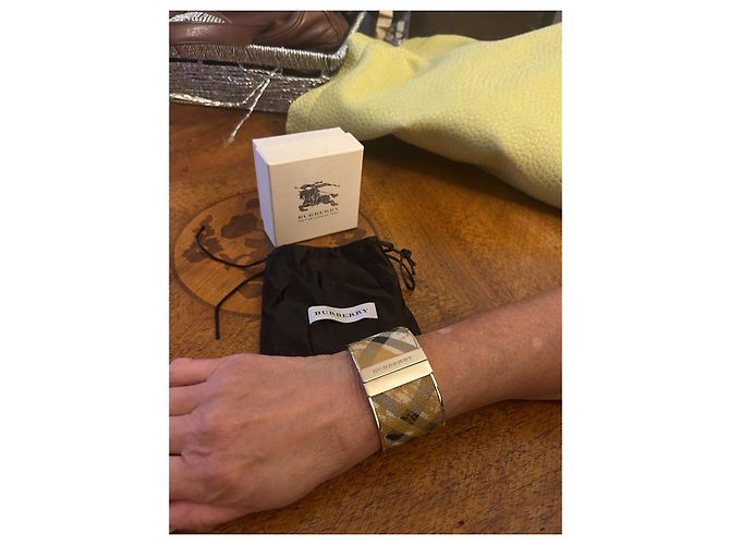 Bracciale Rigido Burberry Marrone Chiaro Metallo - vista 4