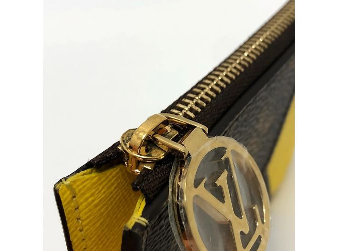 Portafoglio Monogram Louis Vuitton Marrone Giallo Monogramma - vista 5