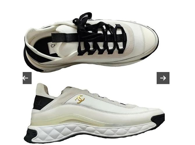 Baskets Classiques CHANEL en Blanc Ivoire - vue 5