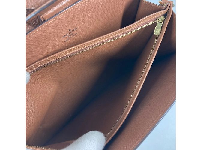 Borsa a Spalla Courcelle Pochette Monogram Louis Vuitton Marrone Monogramma - vista 12