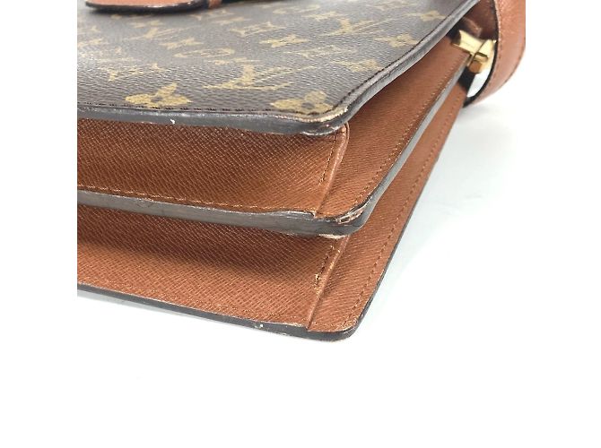 Borsa a Spalla Courcelle Pochette Monogram Louis Vuitton Marrone Monogramma - vista 5