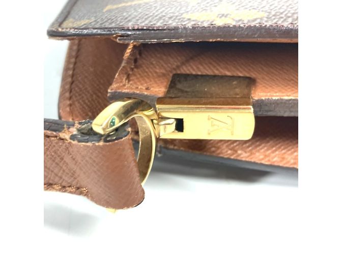 Borsa a Spalla Courcelle Pochette Monogram Louis Vuitton Marrone Monogramma - vista 8
