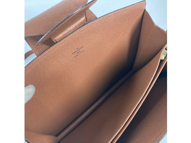 Borsa a Spalla Courcelle Pochette Monogram Louis Vuitton Marrone Monogramma - vista 9