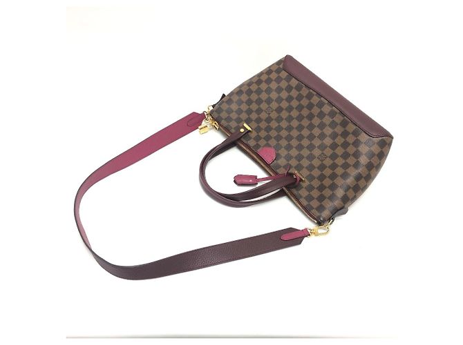 Bolso de Hombro Damier Hyde Park de Louis Vuitton Castaño Fucsia Damier ebene - vista 10