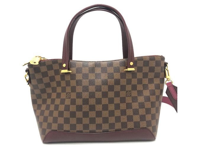 Bolso de Hombro Damier Hyde Park de Louis Vuitton Castaño Fucsia Damier ebene - vista 3