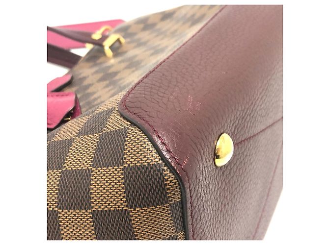 Bolso de Hombro Damier Hyde Park de Louis Vuitton Castaño Fucsia Damier ebene - vista 7