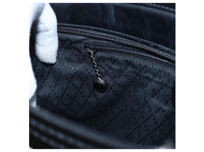 Bolsa de Ombro GUCCI Bamboo Nylon 2way Preta 002 1998 0441 Auth ti2050 Preto - vista 19