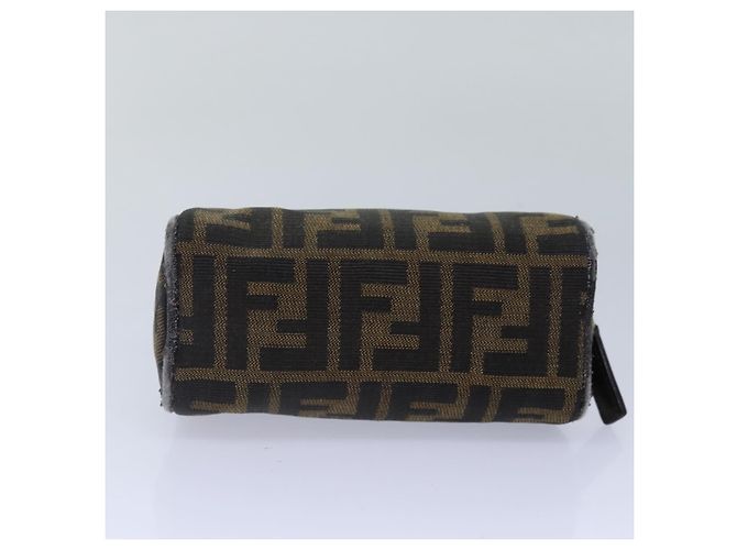 FENDI Zucca Canvas Tasche braun schwarz silber authentisch fm3759 - Ansicht 6