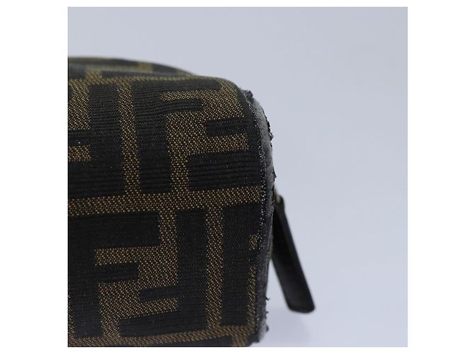 FENDI Zucca Canvas Tasche braun schwarz silber authentisch fm3759 - Ansicht 8