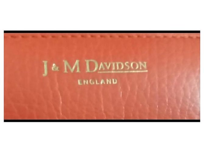 Autre Marque J & M Davidson ENGLAND Geldbörse Orange Leder - Ansicht 2