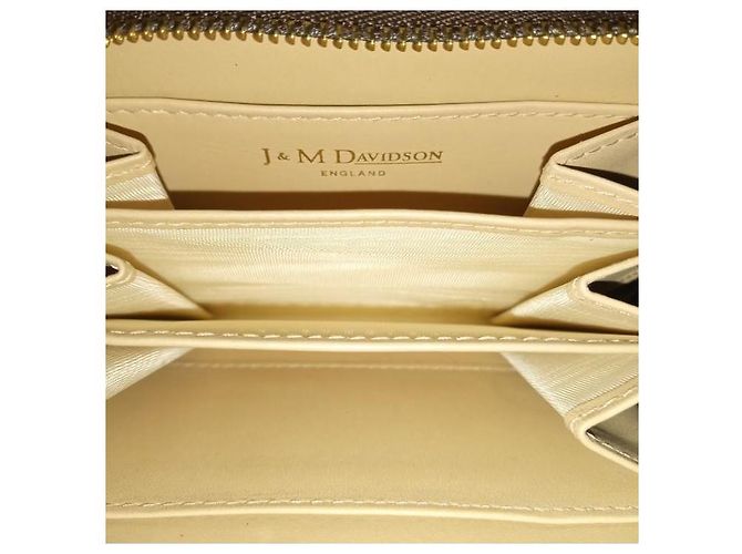 Autre Marque J & M Davidson ENGLAND Geldbörse Orange Leder - Ansicht 3