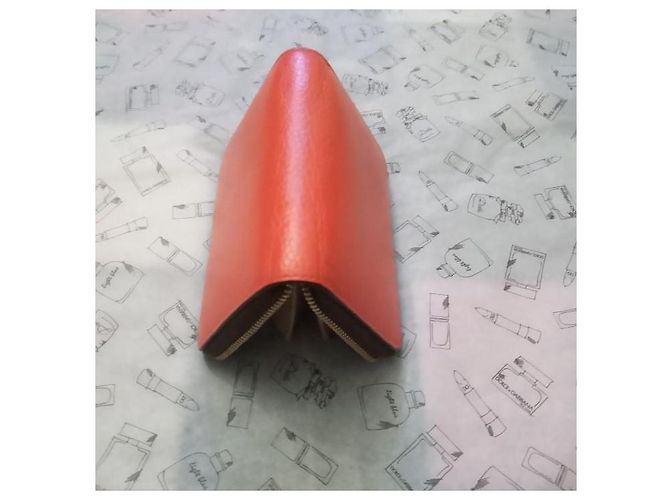 Autre Marque J & M Davidson ENGLAND Geldbörse Orange Leder - Ansicht 7