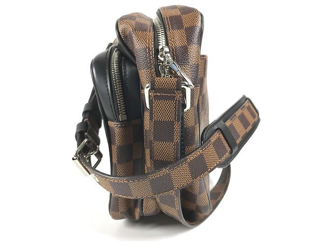 Borsa a Spalla Louis Vuitton Damier Dinos Chapman Nile PM Marrone - vista 3